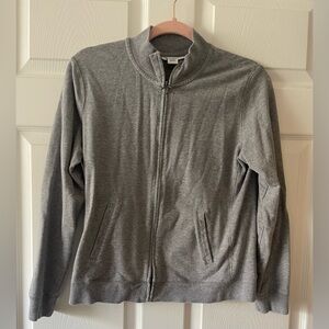 Style & Co. Gray Zip-Up Sweatshirt